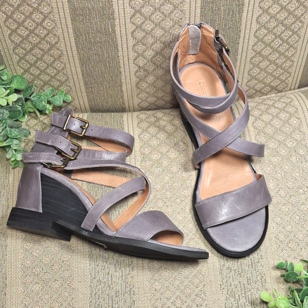 Chocolat Blu Naomi Strappy Covered Wedge Sandals